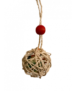 Parrot-Supplies Woven Vine Ball Filled With Loofah Foraging Parrot Toy Parrot-Supplies Woven Vine Ball Filled With Loofah Foraging Parrot Toy